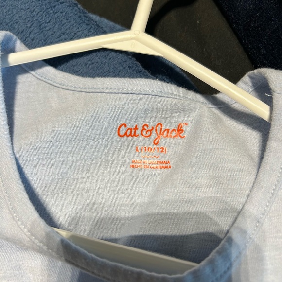 Cat & Jack children’s tee shirt size L (10-12). Light blue. A-line style. Girl - Picture 2 of 5